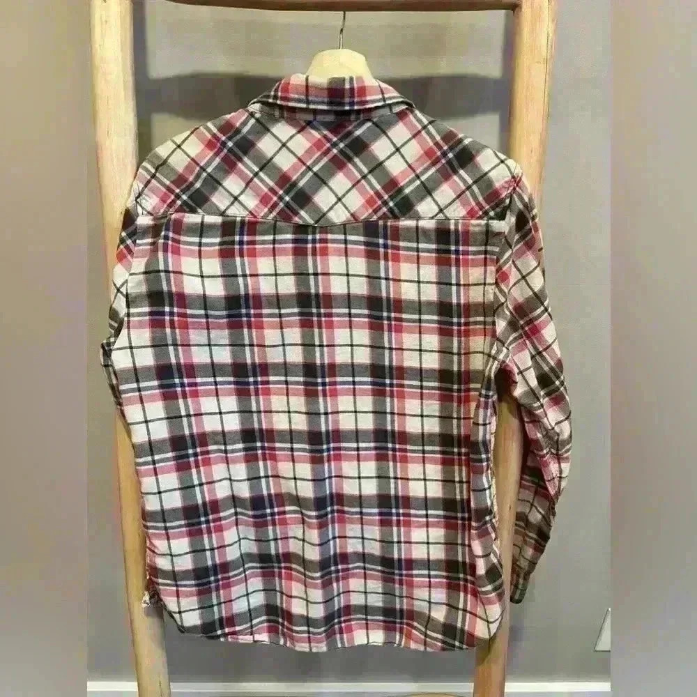 Jachs Girlfriend Size Medium Snap Button Down Fla… - image 2